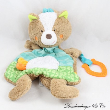 Fox Flat Blanket BABYSUN Schlafwald brauner Beißring 32 cm Fox Flat Blanket BABYSUN Schlafwald brauner Beißring 32 cm