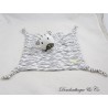 Coperta piatta zebra ORCHESTRA nero bianco verde righe tessuti angoli annodati 26 cm