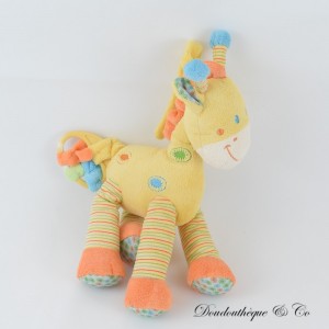 Musikalisches Giraffen-Plüschtier NICOTOY gelb, orange 27 cm