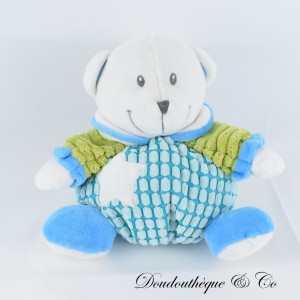 MES PETITS CAILLOUX Cmp Bär Plüsch Blau Sitzend 20 cm