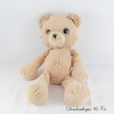 HEUNEC beige große weiche Augen Teddybär Plüsch 50 cm HEUNEC beige große weiche Augen Teddybär Plüsch 50 cm