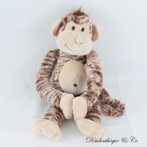 Monkeez GIPSY Monkey Sound Plüsch braun weiß Bauch 40 cm