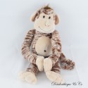 Monkeez GIPSY Monkey Sound Plüsch braun weiß Bauch 40 cm