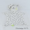 Kaninchen Puckdecke DPAM weiß gepunktet grau quadratisch Du Pareil au Même yeux Sleeper 23 cm