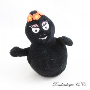 Barbamama JEMINI Barbapapa schwarz Mama Blume Krone Plüsch 14 cm
