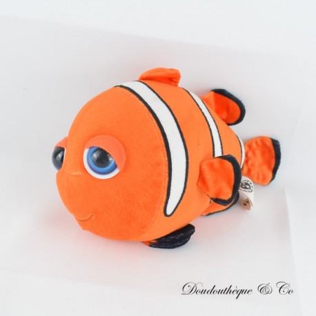 Peluche Poisson clown OCEAN BUDDIES orange gros yeux bleus 22 cm Peluche Poisson clown OCEAN BUDDIES orange gros yeux bleus 22 cm