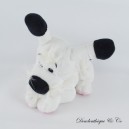 Hundeplüschtier Idéfix Liegeposition weiß schwarz 2019 19 cm