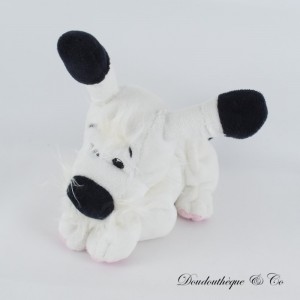 Hundeplüschtier Idéfix Liegeposition weiß schwarz 2019 19 cm