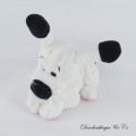 Hundeplüschtier Idéfix Liegeposition weiß schwarz 2019 19 cm