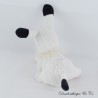Hundeplüschtier Idéfix Liegeposition weiß schwarz 2019 19 cm