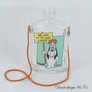 Flasche Droopy TURNER ENTERTAINMENT 40 Jahre und ein Höllenlook 1993 Vintage Glas 19 cm