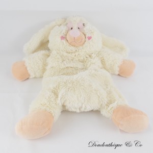 ETAM Hase Plüsch Pyjama Kuscheltier beige Wärmflasche 46 cm