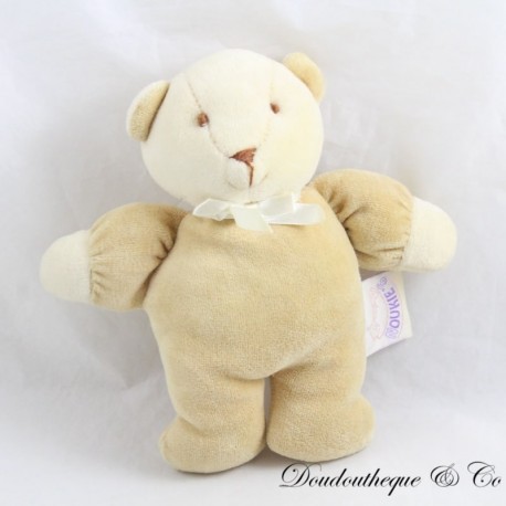 NOUKIE'S Bear Halbflaches Bär Beige Glöckchen NOUKIE'S Bear Halbflaches Bär Beige Glöckchen