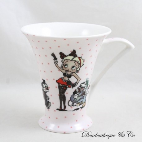 Betty Boop ausgestellter Becher mit Katze Bimbo und Hund Pudgy Becher 13cm Betty Boop ausgestellter Becher mit Katze Bimbo und Hund Pudgy Becher 13cm