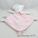 Flache Mausdecke TEX Diamant rosa rosa rosa weiß Vogel bestickt Carrefour 30 cm