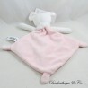 Flache Mausdecke TEX Diamant rosa rosa rosa weiß Vogel bestickt Carrefour 30 cm