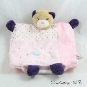 KALOO Bär Puppendecke Petite Rose Vogel Rosa Lila 20 cm