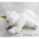 AURORA weißer Einhorn-Plüsch mit goldenem Horn