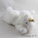 AURORA weißer Einhorn-Plüsch mit goldenem Horn