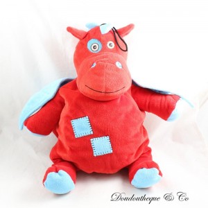 COOPER rot blau blau Wärmflasche Plüsch Drachentasche 38 cm