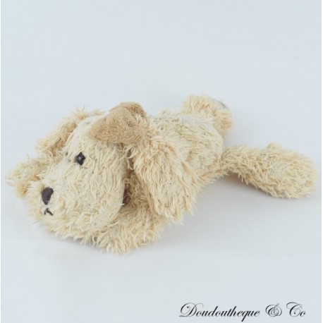 BUKOWSKI Design beige braune Nase Hundeplüsch 20 cm