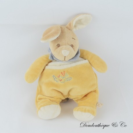Kangaroo plush toy NOUKIE'S Léna yellow scarf blue bird 28 cm Kangaroo plush toy NOUKIE'S Léna yellow scarf blue bird 28 cm