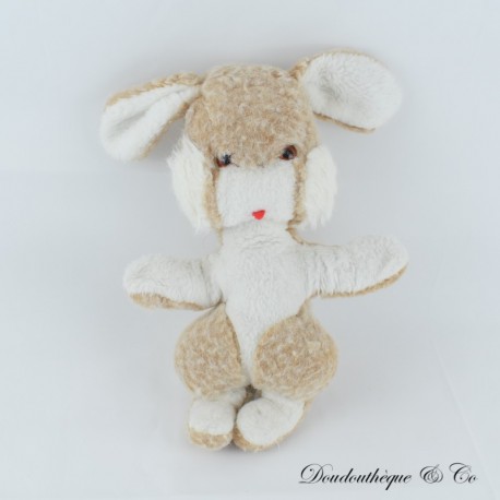 Vintage Beige und Weißer Teddybär Hase Plüsch 40 cm Vintage Beige und Weißer Teddybär Hase Plüsch 40 cm