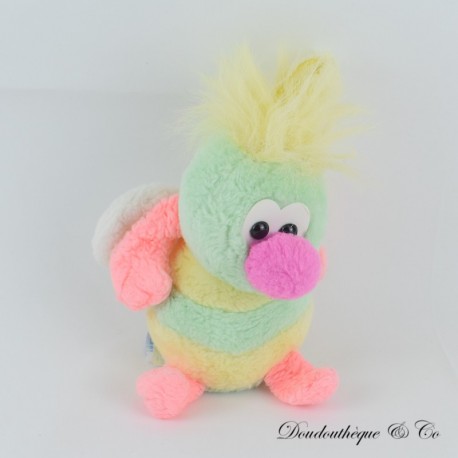 Vintage Teddybiene Teddybär Sitzhaltung Grün Weiß Gelb 20 cm Vintage Teddybiene Teddybär Sitzhaltung Grün Weiß Gelb 20 cm