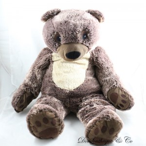 Großer XL Teddybär IKEA Vandring Björn braun bestickt 65 cm