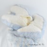 Pigiama organizer in peluche Fox CDJ BOUTIQUE blu bianco vintage 40 cm