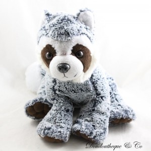 Waschbär Plüschtier CREATIONS DANI meliert grau weiß braun 35 cm