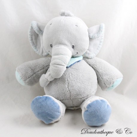 Musikalisches Kuscheltier Jack Elefant NATTOU Jack Jules und Nestor blau türkis grau Bandana 28 cm Musikalisches Kuscheltier Jack Elefant NATTOU Jack Jules und Nestor blau türkis grau Bandana 28 cm