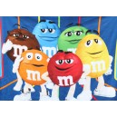 M&M'S Werbefleece Decke Bezug Candy Pralinen 127 x 180 cm