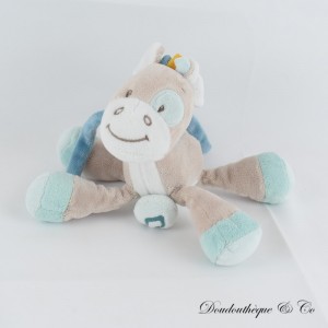 Tim NATTOU Tim & Tiloo Pferd Musical Plüsch Blau & Grau 20 cm