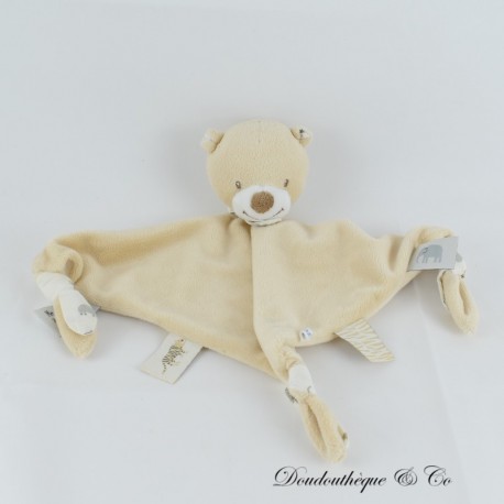 Flaches Bär Kuscheltier BOUT'CHOU Dreieck beige Monoprix 30 cm Flaches Bär Kuscheltier BOUT'CHOU Dreieck beige Monoprix 30 cm