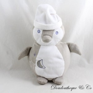 Pinguin Plüschpinguin GRAIN weiß grau
