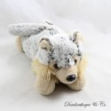 Weiches CMP braun grau beige meliert Wolf Plüsch 24 cm