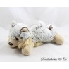 Weiches CMP braun grau beige meliert Wolf Plüsch 24 cm