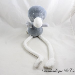 Anatra peluche CADET ROUSSELLE uccello grigio