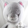 Peluche de gato grande ARTHUR AND LOLA Bébisol gris rosa