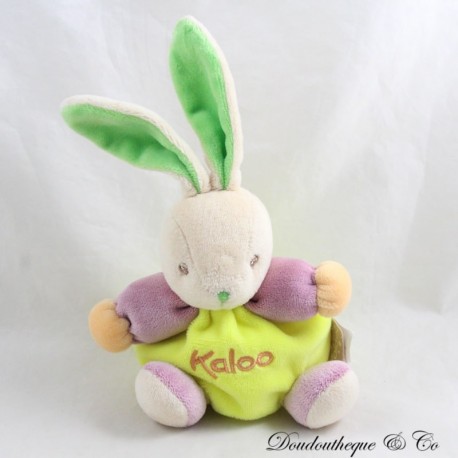 Mini Rabbit Schmusetuch KALOO Schnullerclip Grün Lila 12 cm Mini Rabbit Schmusetuch KALOO Schnullerclip Grün Lila 12 cm