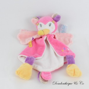 Eule Flache Decke Melle Lou BABY NAT' Rosa Eule BN0378