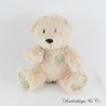 NOCIBÉ Bär Plüsch beige Schneeflocke 2021 sitzend 19 cm
