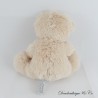 NOCIBÉ Bär Plüsch beige Schneeflocke 2021 sitzend 19 cm