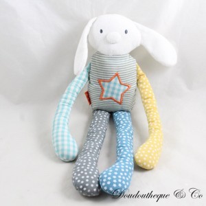 HEMA mehrfarbiges Kaninchen Kuscheltier mit Stern Tupfen