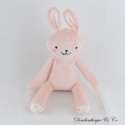 TOM & KIDDY Rabbit Plüsch Pink Hände mit Velcro Sitzposition 26 cm