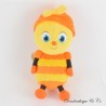Gelbe und orangefarbene Mireille die Biene Joemini Plüschtier Apollo die Grille und die lustigen kleinen Biester 19 cm