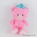 Milly AURORA rosa glänzender Katzenplüsch mit blauer Krone 17 cm