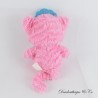 Milly AURORA rosa glänzender Katzenplüsch mit blauer Krone 17 cm