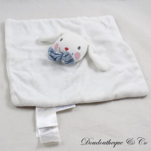 Flaches Kaninchen Kuscheltier VERTBAUDET quadratisch weiß